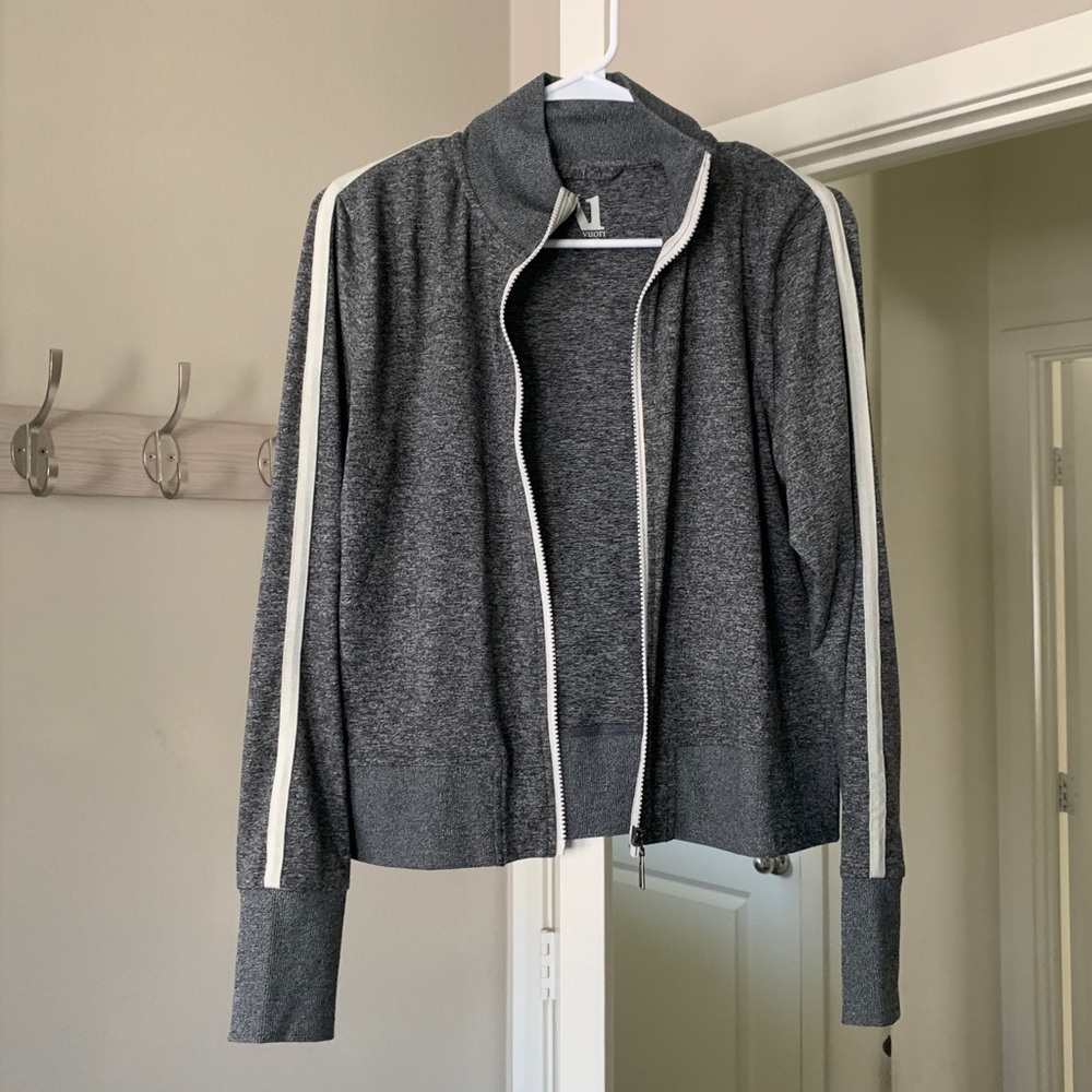 Vuori Eclipse Track Jacket Heather Grey Size Small